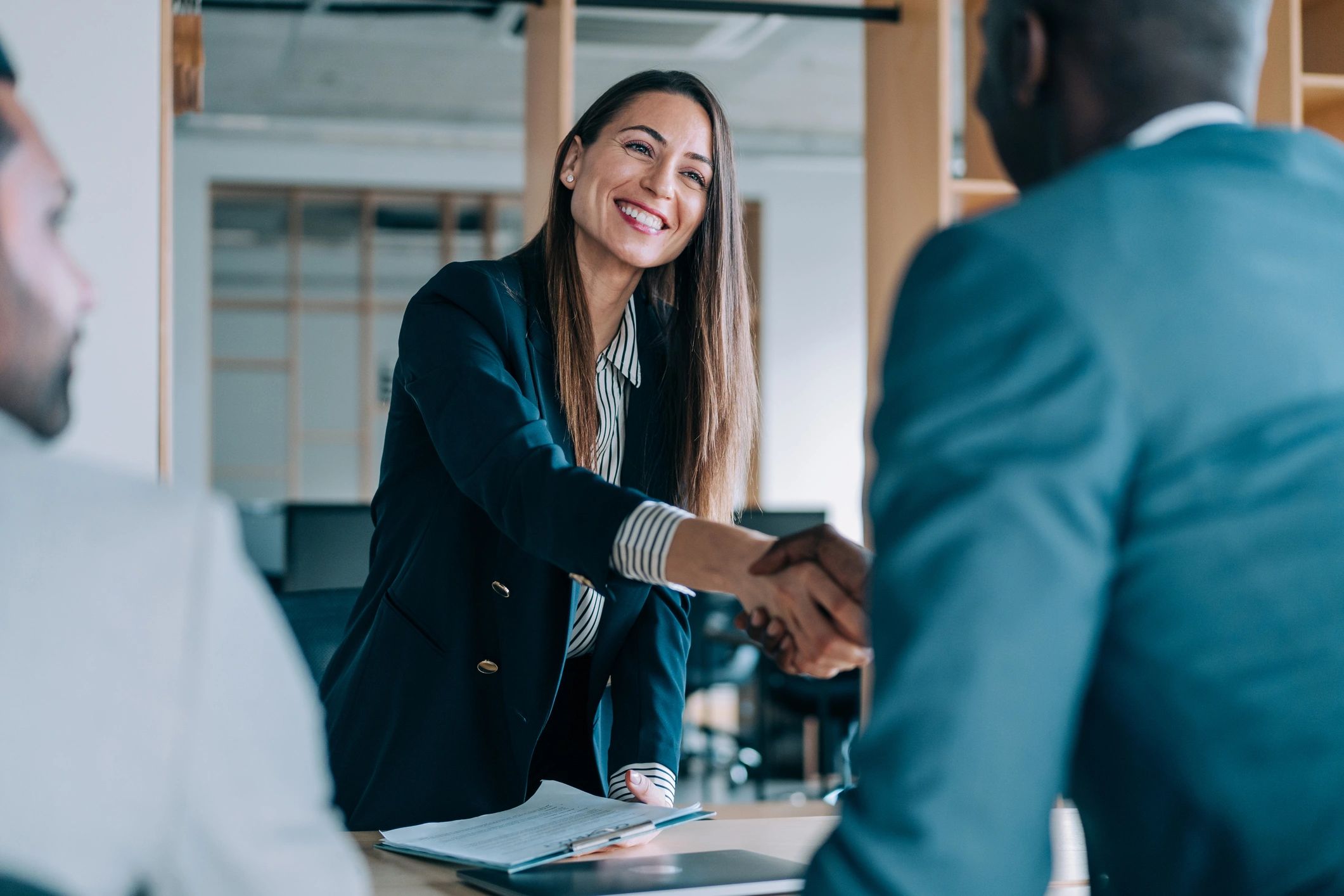 business handshake compliance support